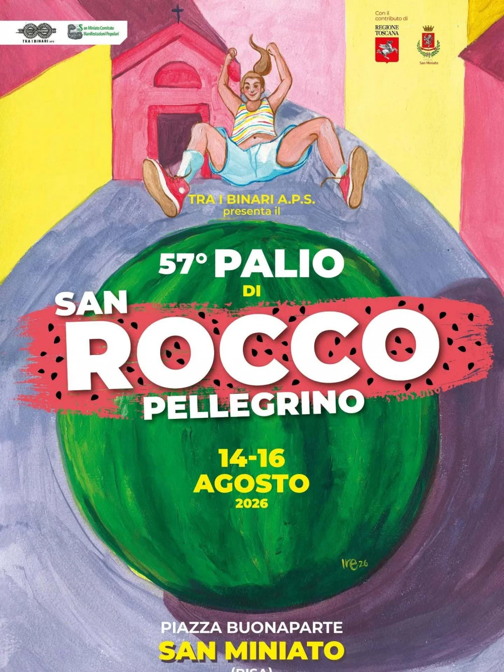 Locandina 57° Palio di San Rocco Pellegrino a San Miniato